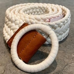 JCrew braided + leather belt